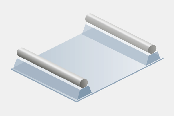 Diagram showing the the design of a BufferBlock gel
